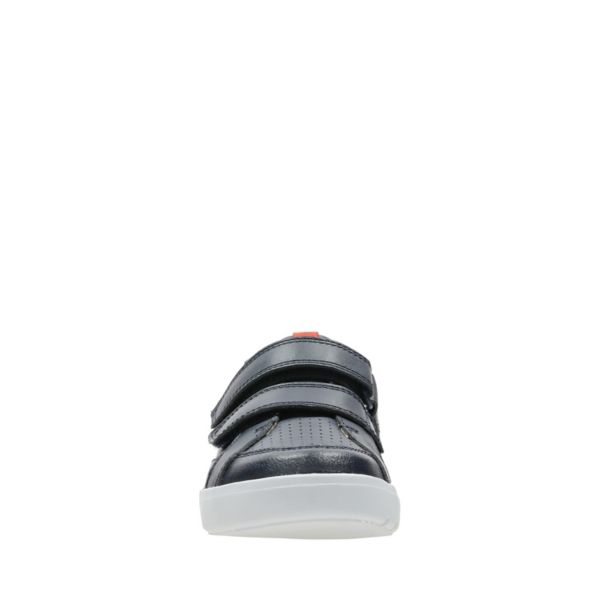 Clarks Boys Emery Walk Kid Casual Shoes Navy | CA-1927865